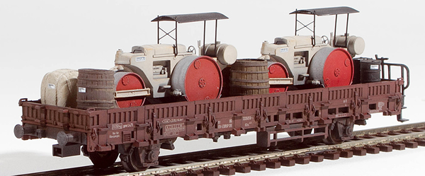 REI Models 46941 - Heavy Kaelble Street Roller Transport ( Hand Weathered & Painted)  
